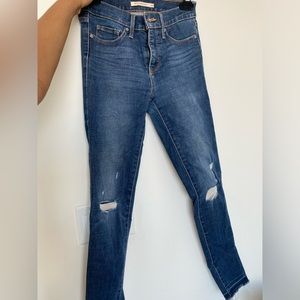 LEVI 311 Shaping skinny distressed jeans